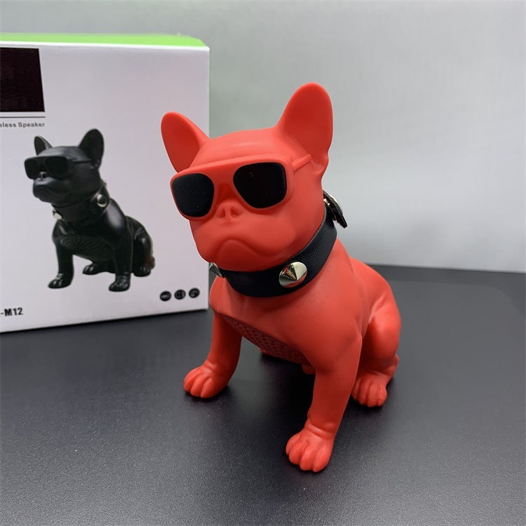 Mini Full Body Bulldog Bluetooth Speaker - It MAKES THE STATEMENT ! ! Who's The Boss ! ! - One Red Hill